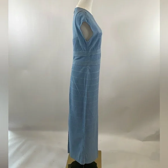 Herve Leger Sheer Bustier Gown L - Picture 11 of 13